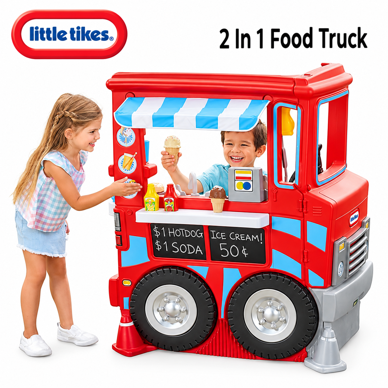 LITTLE TIKES FOOD TRUK MERAH
